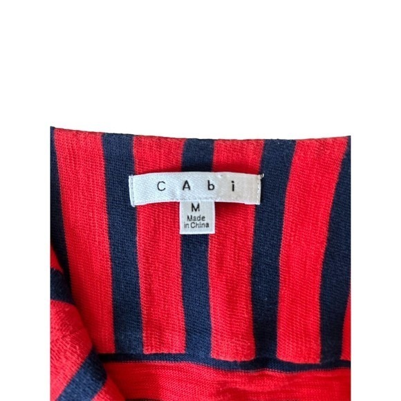 Cabi Size Medium Nautical Sailor Casual Cotton Blazer Striped Red‎ Blue - Picture 5 of 7
